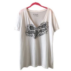 FOX White Tee
